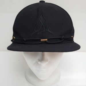 All black findlay rope snapback hat